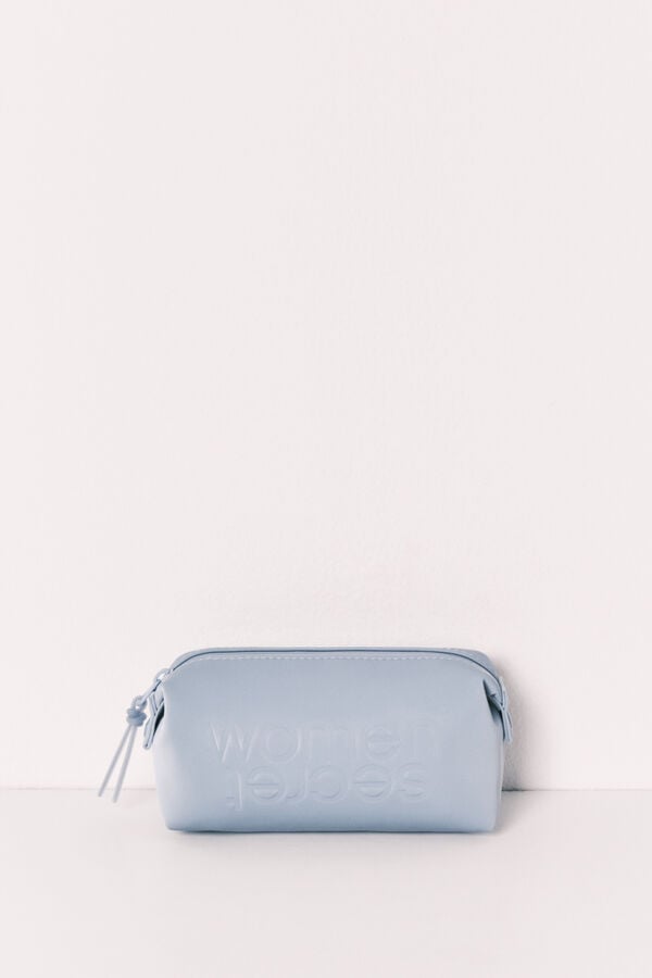 Women'secret Neceser peque&ntilde;o de goma azul azul