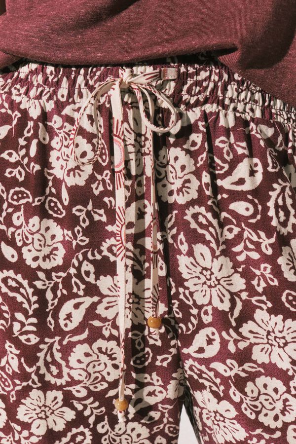 Women'secret Pantal&oacute;n largo estampado boho estampado