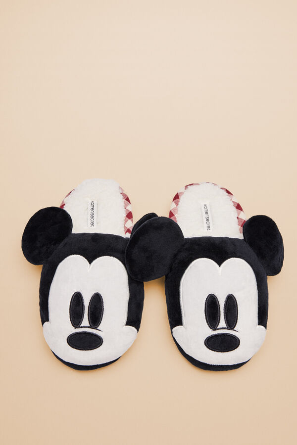 Womensecret Pantuflas Mickey Mouse 3D negro
