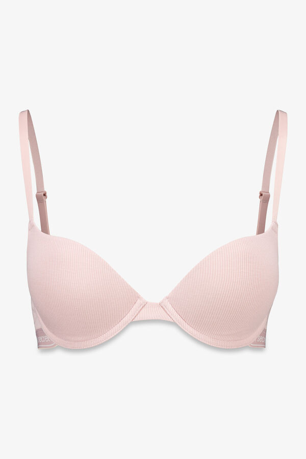 Women'secret GORGEOUS brasier push-up de algod&oacute;n rosa rosa