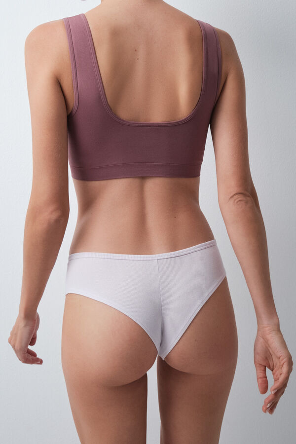 Women'secret Braga brasile&ntilde;a algod&oacute;n canal&eacute; rosa blanco