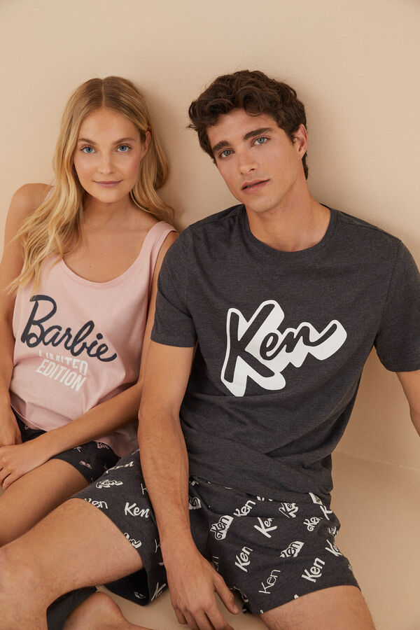 Womensecret Pijama corta 100% algodón Barbie rosa