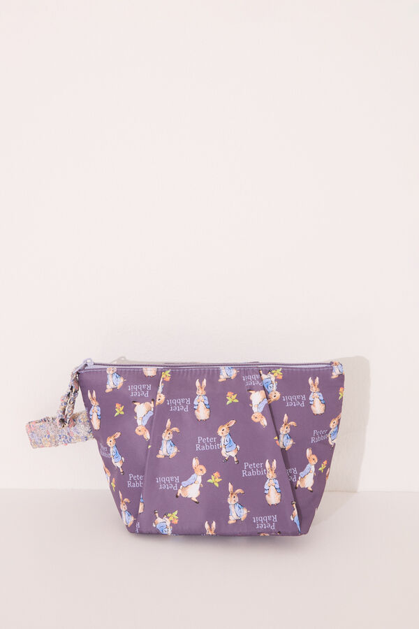 Womensecret Neceser mediano de nailon con estampado de Mr. Rabbit morado/lila