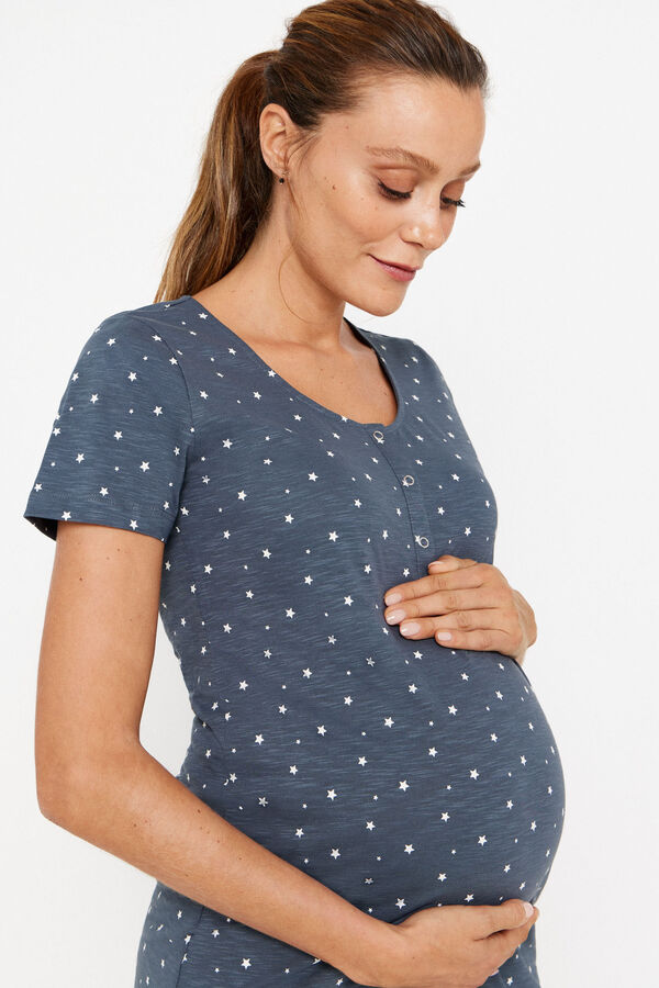 Mamalicious Camisón de premamá de doble función gris