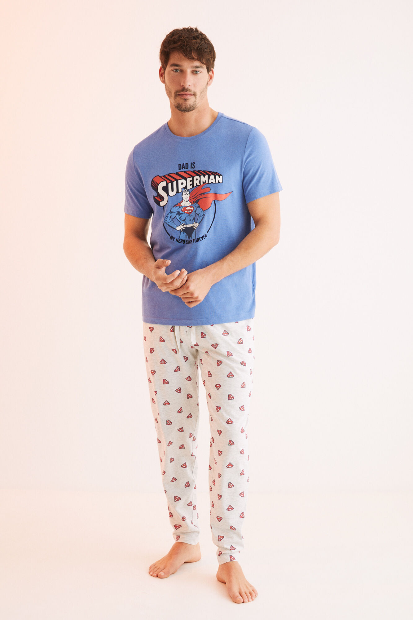Pijama larga hombre algodon Superman Ropa de dormir de hombre WomenSecret MX