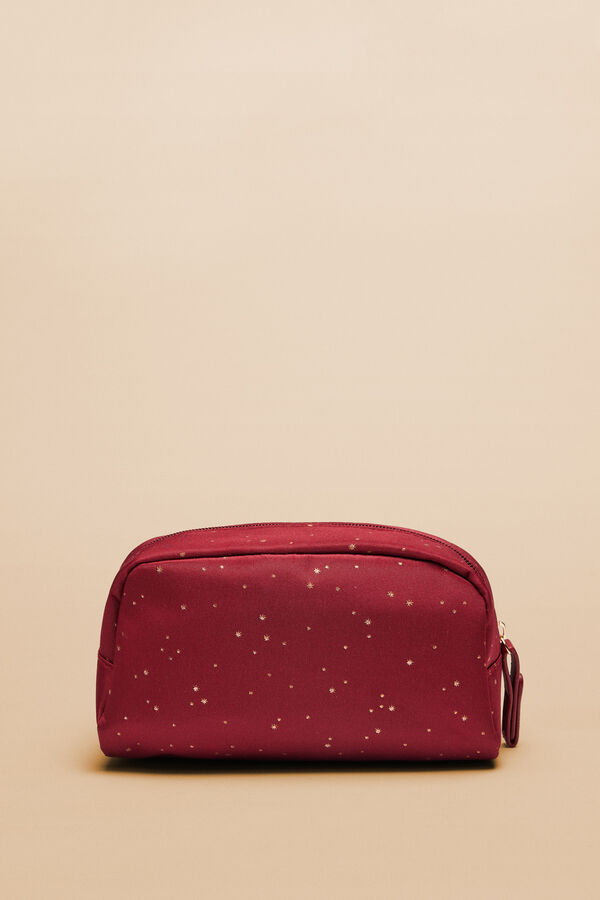 Womensecret Neceser pequeño rojo estrellas rojo