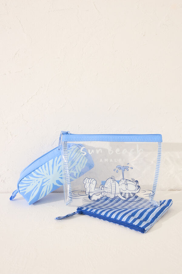Womensecret Estuche de neceser azul Garfield estampado