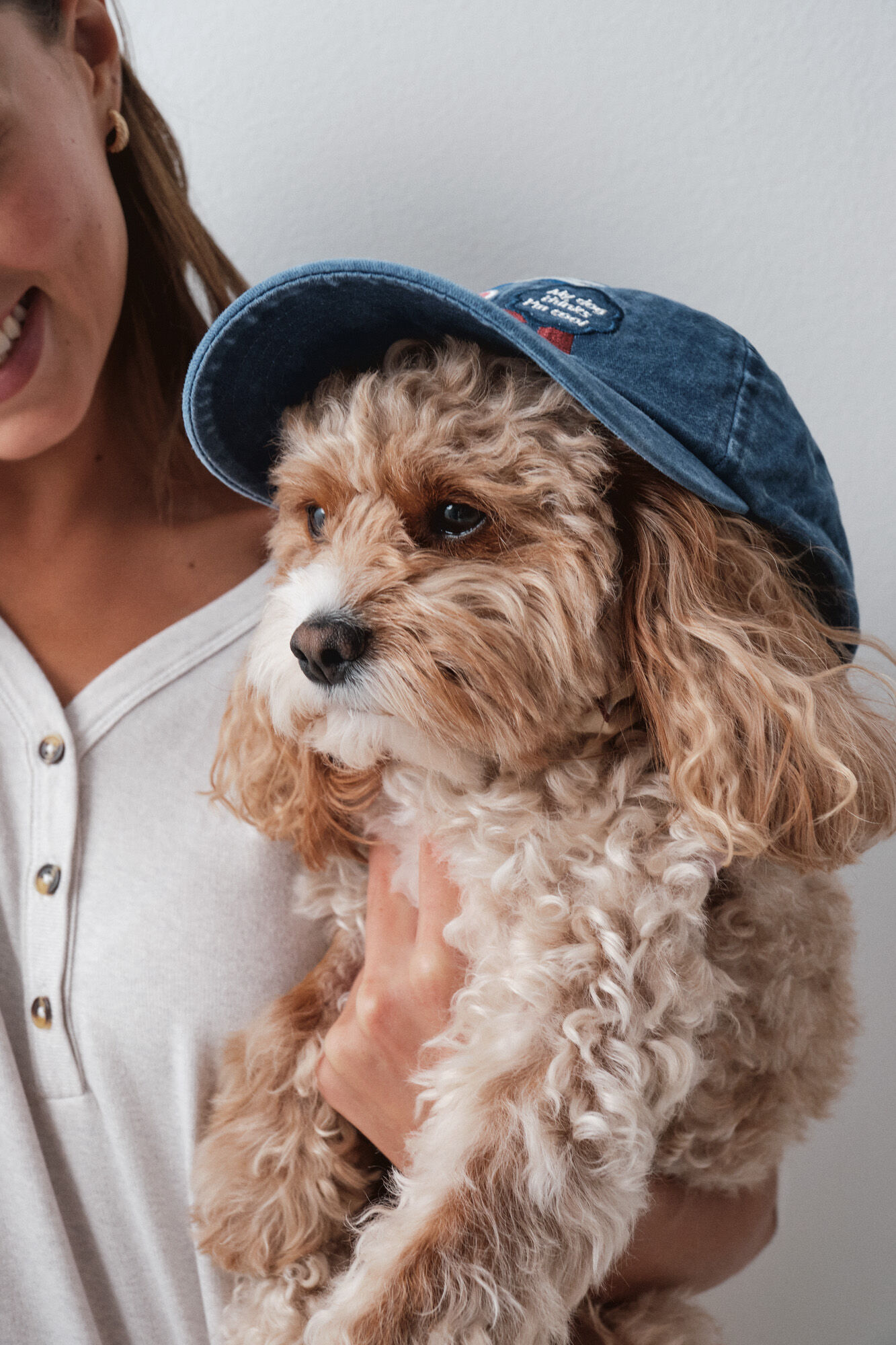 Women'secret Gorra azul bordada