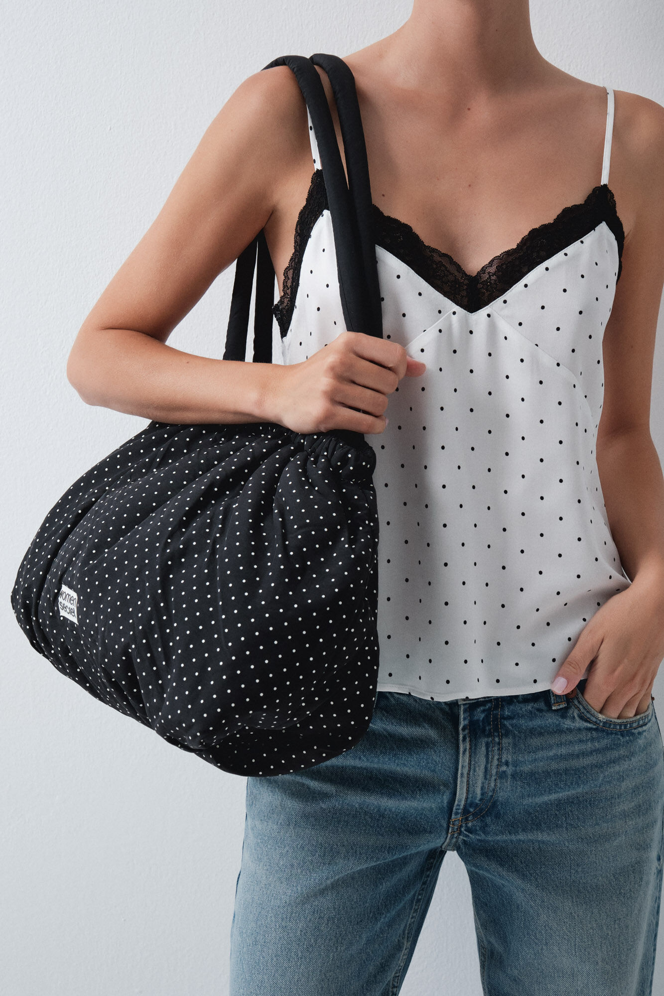 Women'secret Bolsa acolchada fruncida