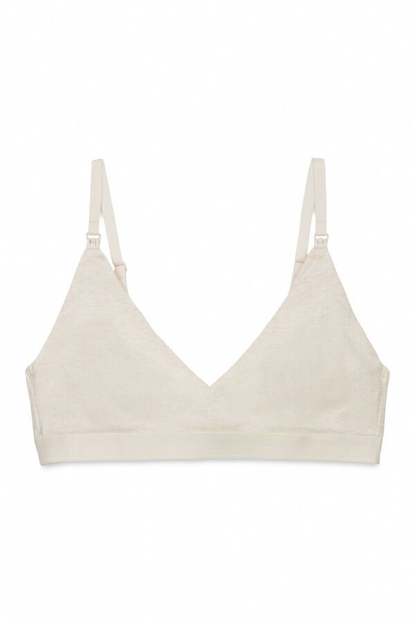 Women'secret Brasier maternity triangular de algod&oacute;n FANTASTIC caf&eacute;