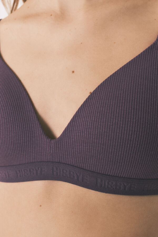HI&BYE Brasier triangular relleno morado morado/lila