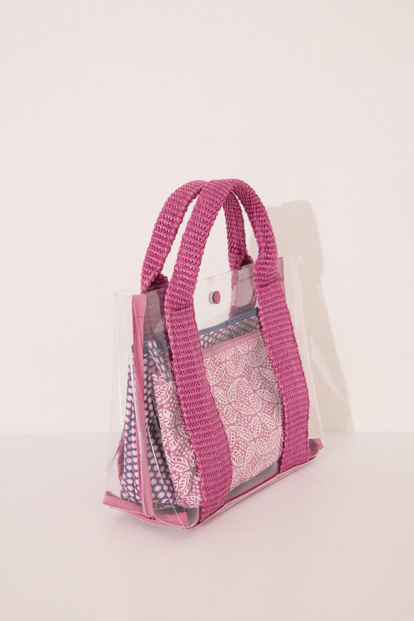 Womensecret Pack de neceseres con estampado multicolor estampado