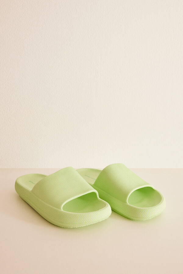 Womensecret Chanclas goma eva verde verde