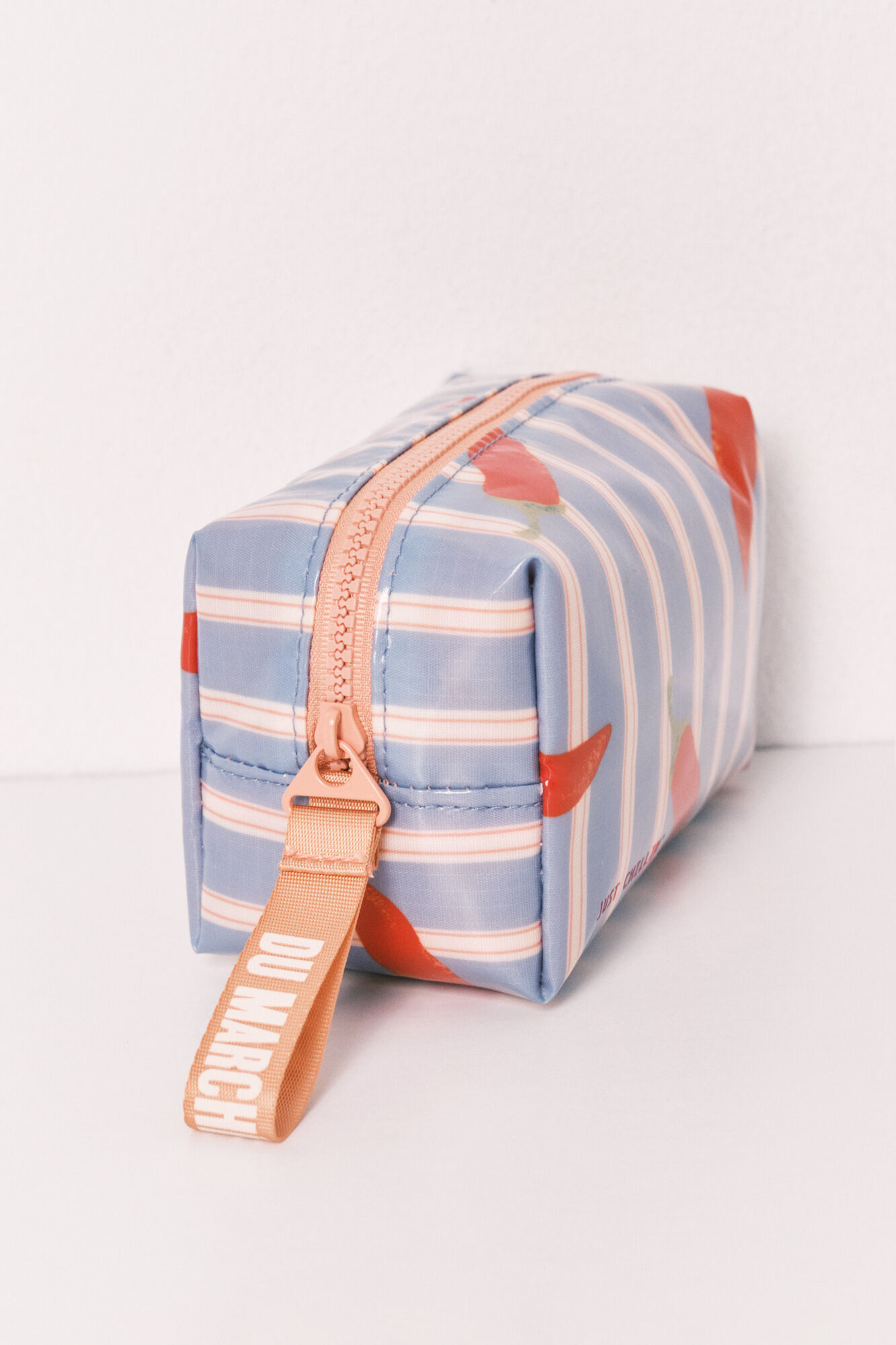 Women'secret Neceser peque&ntilde;o impermeable estampado de rayas