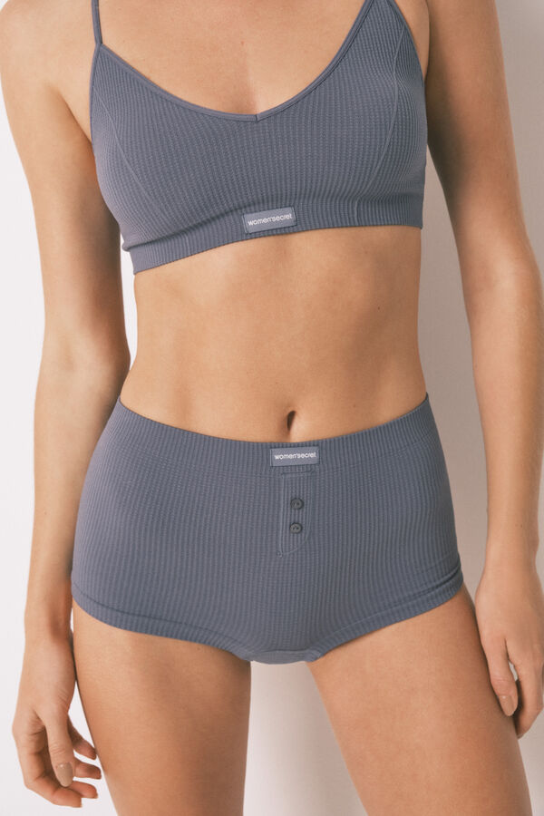 Womensecret Boxer azul claro sin costuras azul