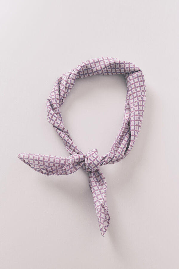 Women'secret Pañuelo estilo bandana con estampado geométrico estampado