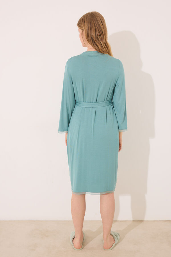 Womensecret Bata premamá verde agua verde