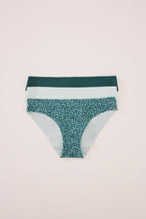 Womensecret Pack de 3 panties clásica de microfibra blanco