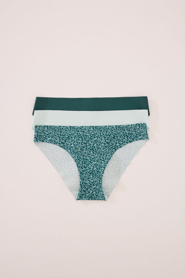 Womensecret Pack de 3 panties clásica de microfibra blanco