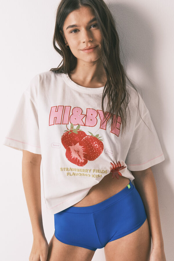 HI&BYE Panty de bikini boxer azul azul