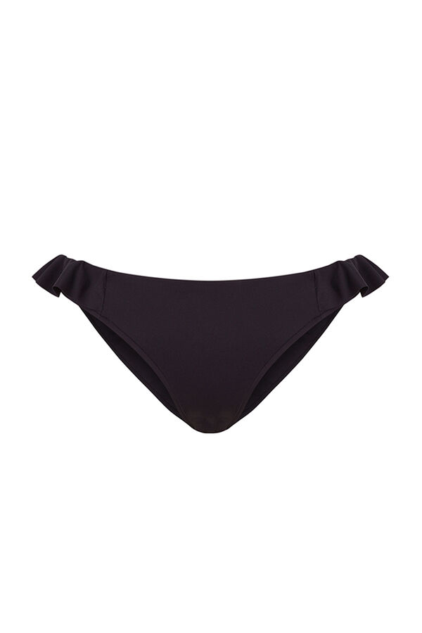 Womensecret Braga bikini clásica volante negro negro