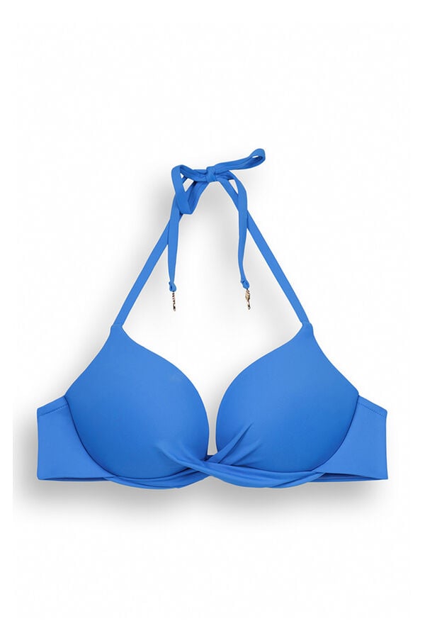 Womensecret Top bikini super-push up azul azul