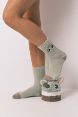 Women'secret Calcetines largos Grogu multicolor estampado