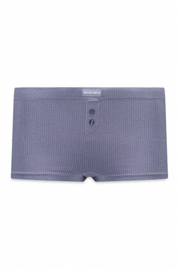 Women'secret Boxer azul claro sin costuras azul