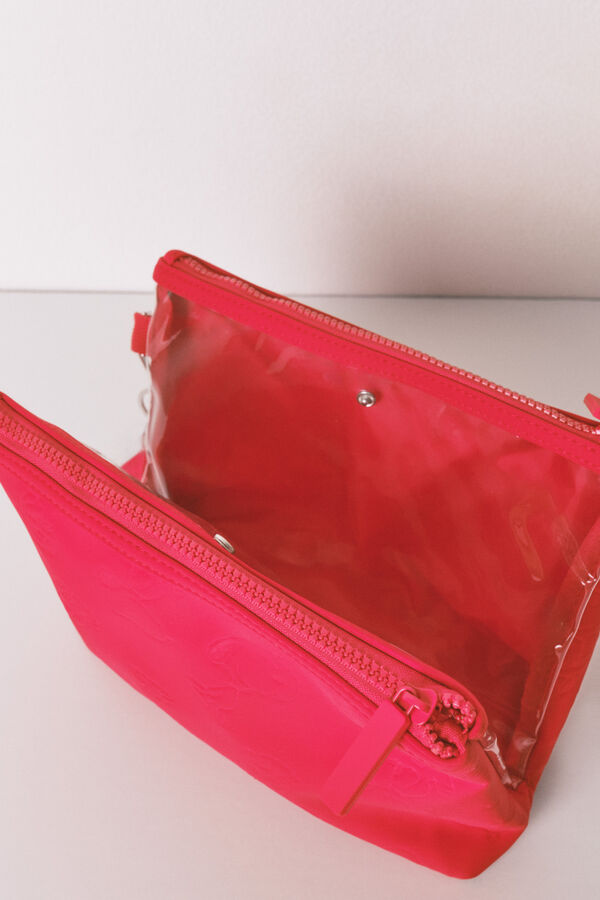 Women'secret Neceser mediano de neopreno con estampado rojo de Snoopy rojo