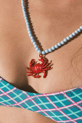 Women'secret Collar azul cangrejo caf&eacute;