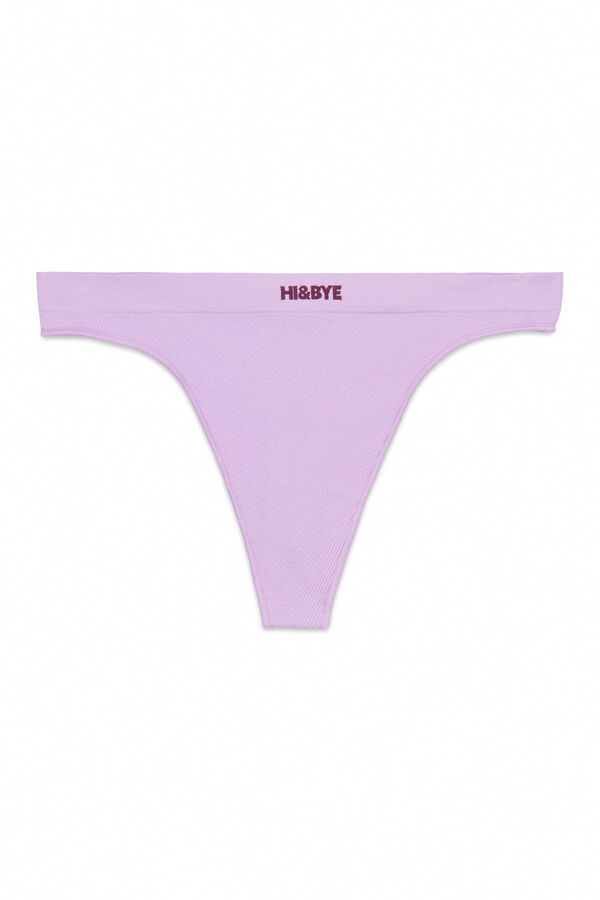 Womensecret Tanga sin costuras lila morado/lila