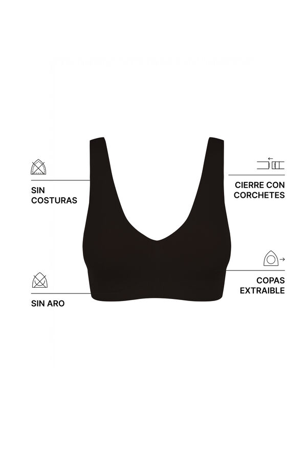 Women'secret Brasier de microfibra negro DREAMY negro