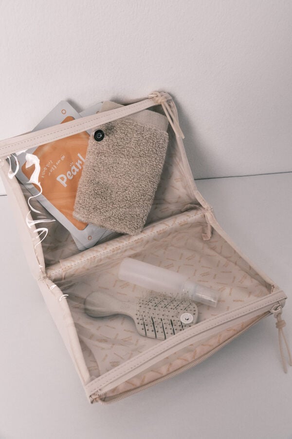 Women'secret Neceser mediano cartera doble blanco marfil