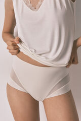 Women'secret Panty reductora alta beige marfil