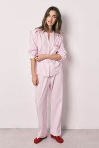 Women'secret Pijama larga cuello mao de algod&oacute;n