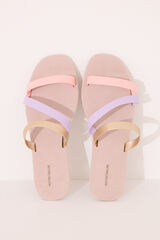 Womensecret Pantuflas tiras cruzadas blanco
