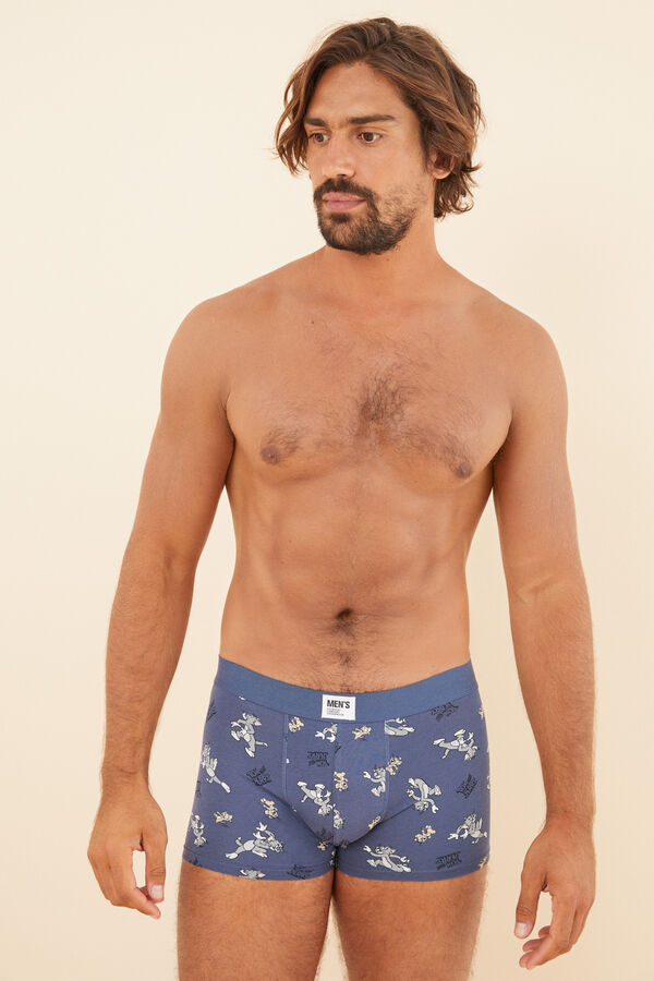 Womensecret Pack 2 calzones bóxer algodón Tom y Jerry azul