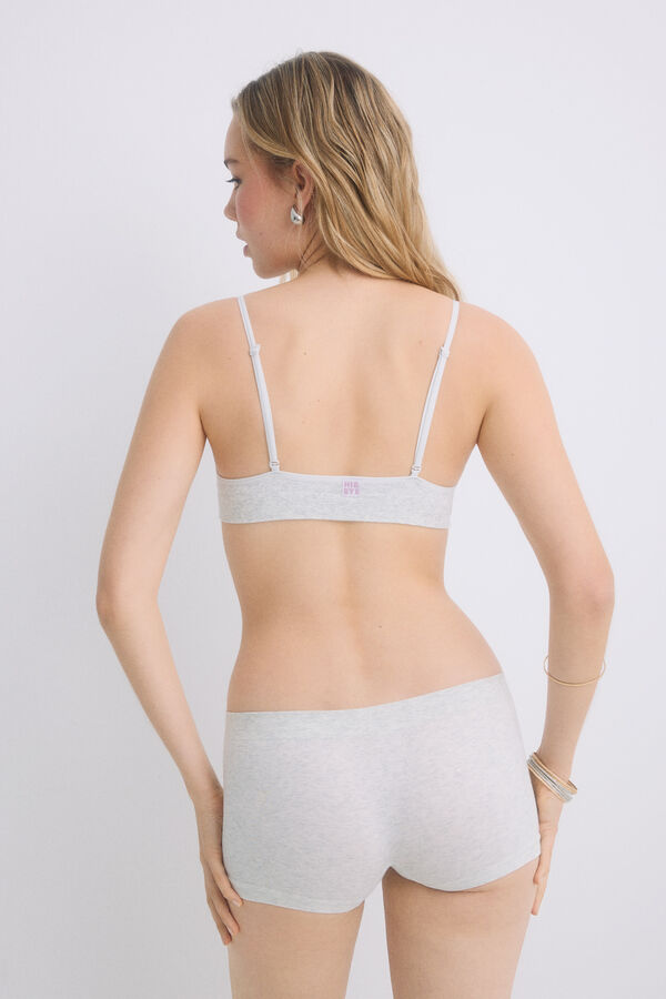 Womensecret Braga bóxer seamless gris gris