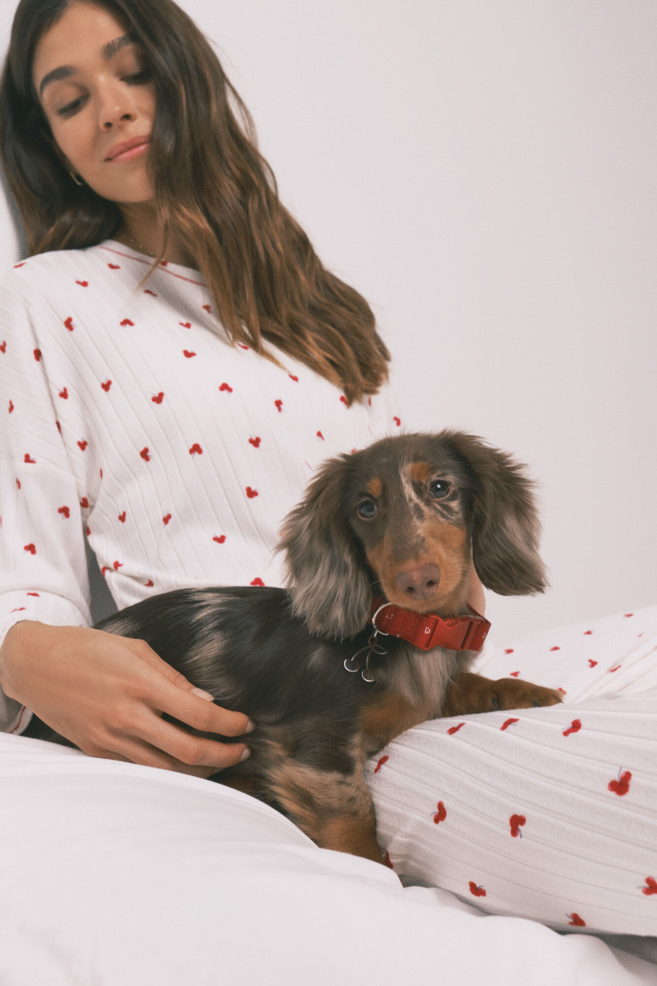 Women'secret Collar para perro con colgante de cerezas rojo