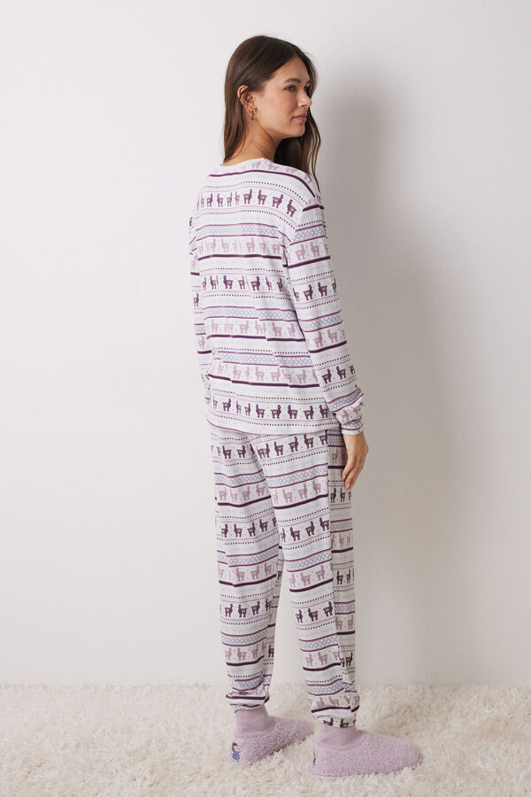 Womensecret Pijama larga canalé supersoft Mafalda estampado