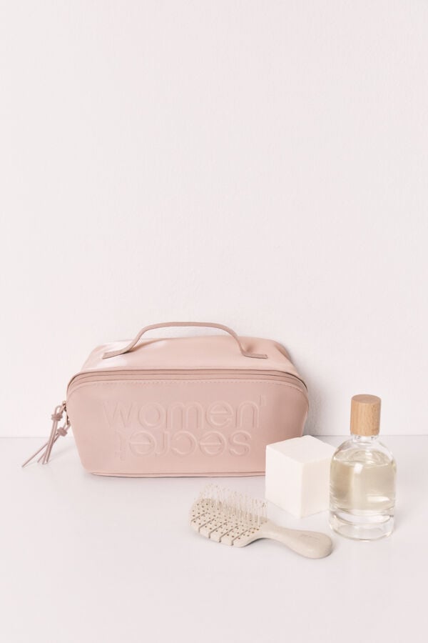 Women'secret Neceser mediano de goma marr&oacute;n nude