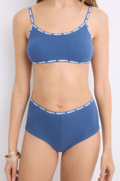 Womensecret Pack 2 bragas bóxer rosa, azul blanco