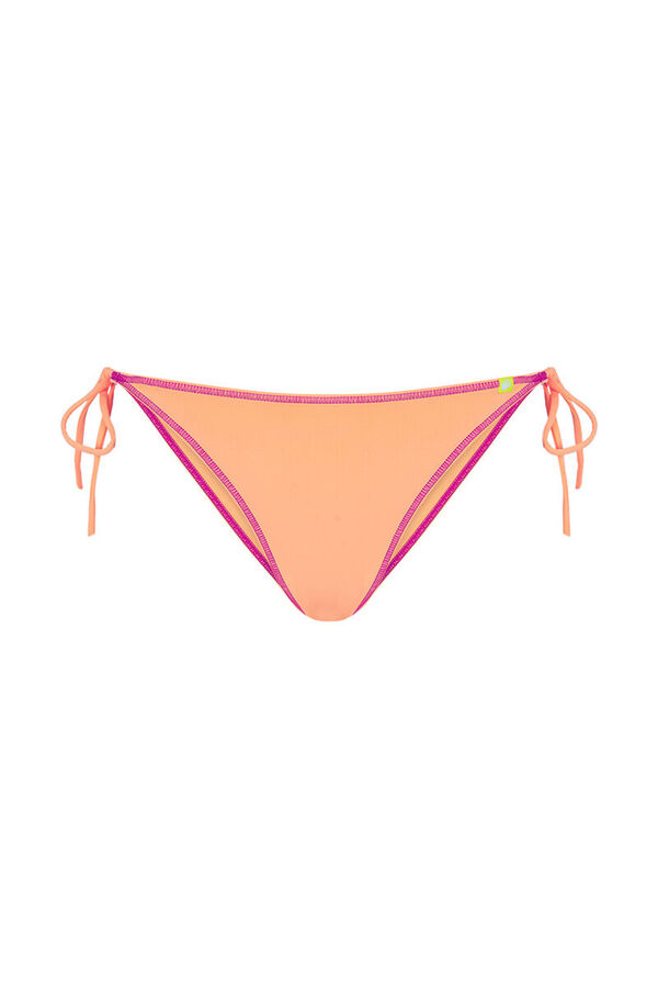 Womensecret Panty de bikini con tirantes de color naranja naranja