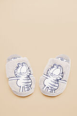Womensecret Zapatillas casa pelo Garfield gris