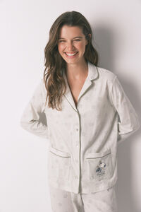 Women'secret Pijama camisera largo de Snoopy 100% algodón