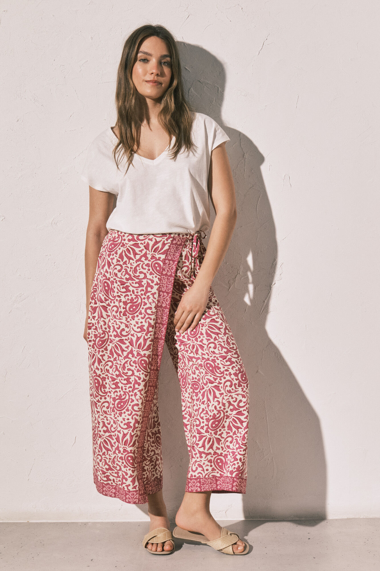 Women'secret Pantal&oacute;n estilo balin&eacute;s estampado boho