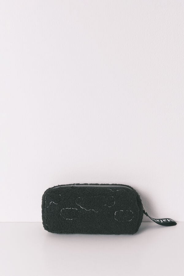 Women'secret Neceser peque&ntilde;o de sherpa negro Mafalda negro