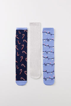 Womensecret Pack 3 calcetines altos navideños estampado