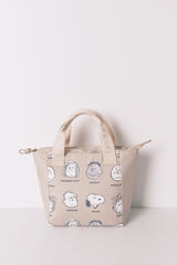 Women'secret Bolsa térmica beige para comida de Snoopy  nude