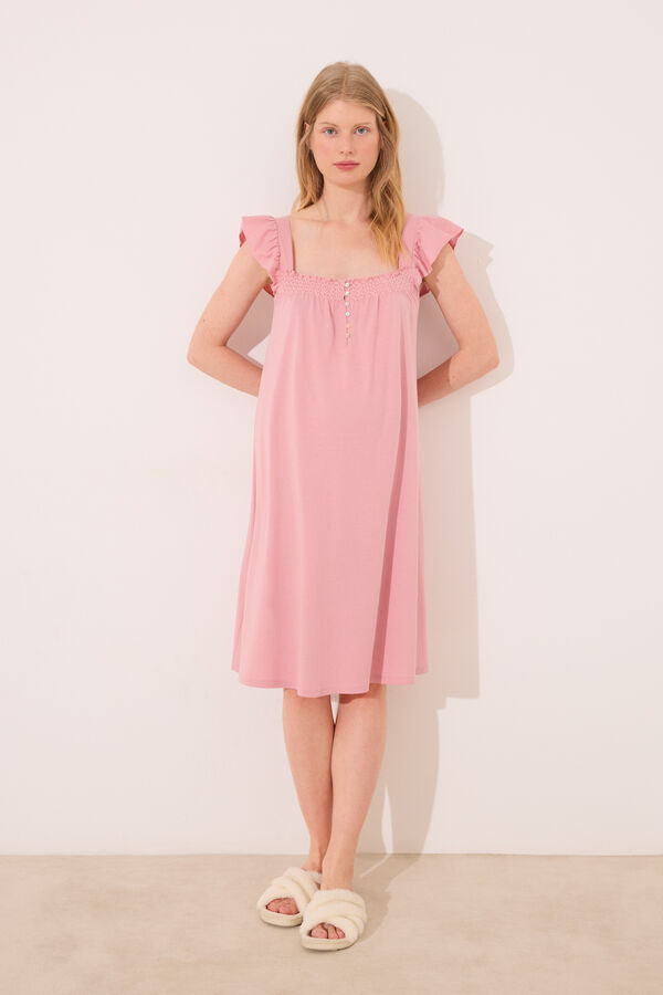Womensecret Camisón rosa "premamá"  rosa